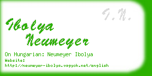 ibolya neumeyer business card